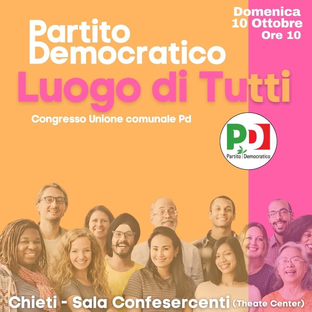 Il 10 ottobre il Congresso del PD di Chieti