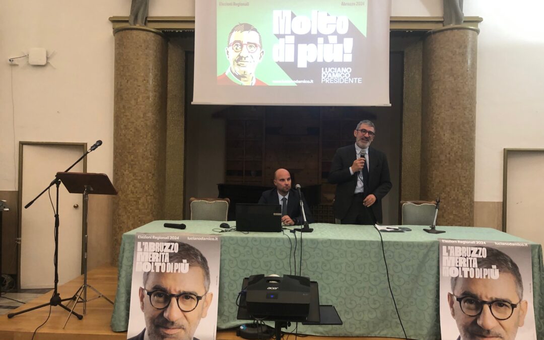 D’Amico all’evento di coalizione a Lanciano sulla sanità: “Affrontare le emergenze e pianificare le specializzazioni”